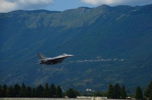 First flight for new F-16 paint job at Aviano