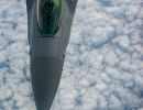 F-16 pilots, KC-135 crews team for mid-air refueling training